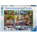 Ravensburger Puzzle: 2000 Teile - A. Stewart: Groartige Tierwelt - Puzzel Tiere