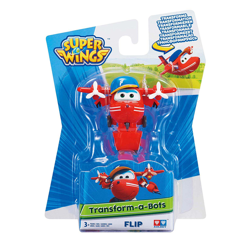 Auldeytoys EU720021 - Super Wings Mini Transform Figur 5,5 cm - Flip