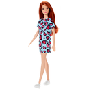 AUSWAHL: Mattel - Barbie Chic Puppe - Basicpuppe Blond Brnett Rot Edition 2019 Barbie im blauen Kleid (Rot)