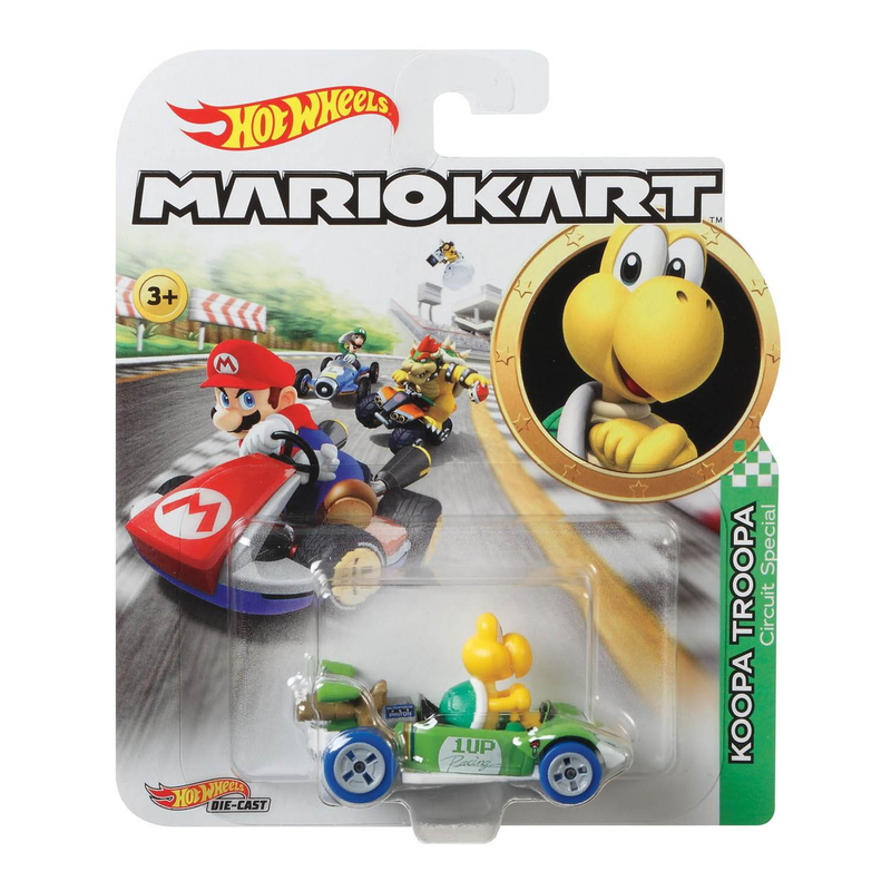 AUSWAHL: Mattel - Hot Wheels Mario Kart 1:64 - Autos Sammel-Figuren Bowser Yoshi Koopa Troopa