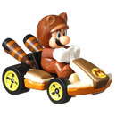 Mattel GJH55 - Hot Wheels Mario Kart Replica 1:64 Die-Cast Tanooki Mario