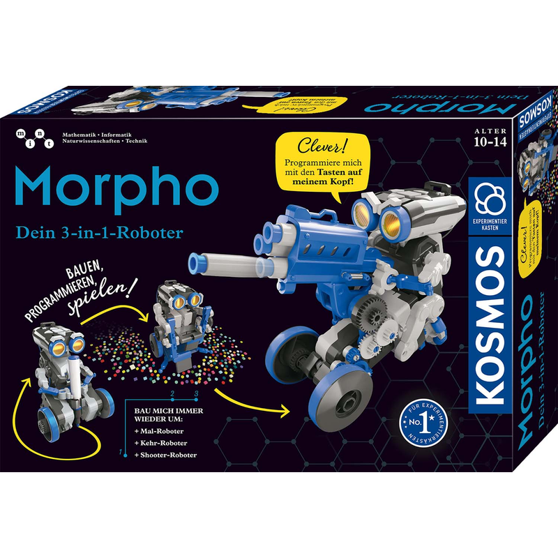 KOSMOS 620837 - Morpho - Dein 3-in-1 Roboter - Experimentierkasten
