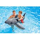 Intex 57525NP - Schwimmtier Weier Hai - XXL Aufblastier Reittier Ride On White Shark