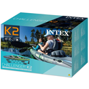 Intex 68306NP - Kajak Set Challenger K2 - Schlauchboot Paddelboot Kanu + Paddel + Luftpumpe