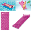 Intex 58807EU - Luftmatratze Tote-n-Float Wave Mat 229 x 86 cm - XXL Wasserliege Schwimmliege - Pink