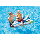 Intex 57536NP - Aufblasbares Flugzeug + Wasserpistole - Kampfjet Wasserspielzeug Ride-On - Blau