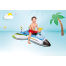 Intex 57536NP - Aufblasbares Flugzeug + Wasserpistole - Kampfjet Wasserspielzeug Ride-On - Blau