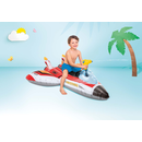 Intex 57536NP - Aufblasbares Flugzeug + Wasserpistole - Kampfjet Wasserspielzeug Ride-On - Rot