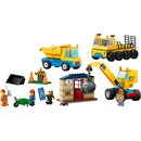 LEGO 60391 City - Baufahrzeuge und Kran mit Abrissbirne