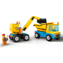 LEGO 60391 City - Baufahrzeuge und Kran mit Abrissbirne