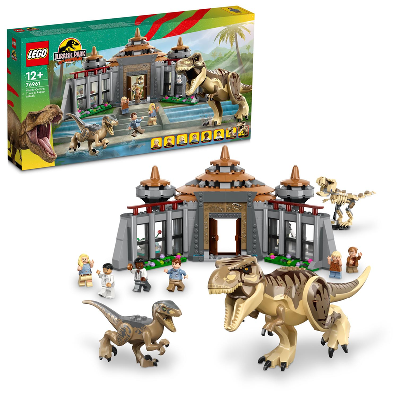 LEGO 76961 Jurassic World - Angriff des T. rex und des Raptors aufs Besucherzentrum