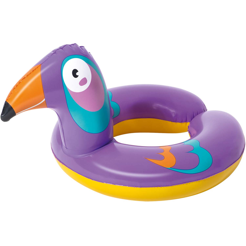 Bestway 36112 - Schwimmring mit Tierkopf - Aufblastier Schwimmtier Schwimmhilfe - Vogel