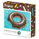 Bestway 36118 - Schwimmring Donut 94 cm - XXL Schwimmreifen Luftmatratze Meer Pool - Braun