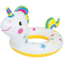 Bestway 36128 - Schwimmring Happy Animal - Aufblastier mit Tierkopf Schwimmtier - Einhorn