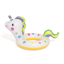 Bestway 36128 - Schwimmring Happy Animal - Aufblastier mit Tierkopf Schwimmtier - Einhorn