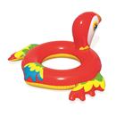 Bestway 36128 - Schwimmring Happy Animal - Aufblastier mit Tierkopf Schwimmtier - Papagei