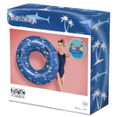 Bestway 36353 - Schwimmring Nautical 105 cm - XXL Schwimmreifen Luftmatratze Pool - Blau