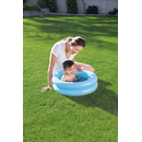 Bestway 51061 - Planschbecken Kiddie Lounge 61 x 15 cm - Aufblasbarer Babypool Kinderpool - Blau