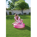 Bestway 51061 - Planschbecken Kiddie Lounge 61 x 15 cm - Aufblasbarer Babypool Kinderpool - Rosa