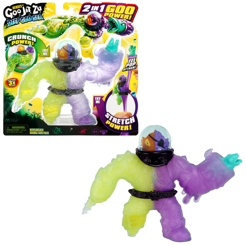 Heroes of Goo Jit Zu Deep Goo Sea Bowlbreath - Double Goo Attack Pack Dehnbare Actionfigur