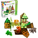 Magna Tiles Dschungel-Spielset - Magnetische 3D Bausteine 25 Teile Jungle Animals Playset