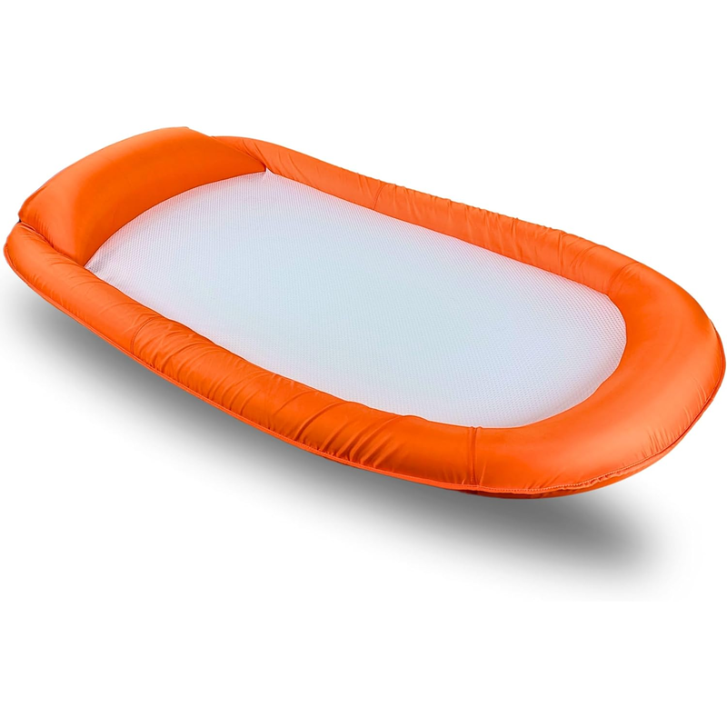 Best Sporting Mesh Mat - Luftmatratze mit Netz Wasserhngematte Pool Lounge - Orange