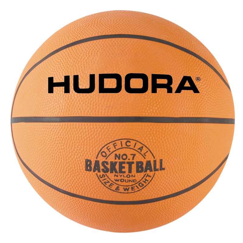 Hudora 71570 - Basketball, Gr. 7, orange, unaufgepumpt